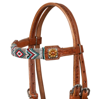 BRIDLE WITH NAVAJO BEAD DECORATIONS POOL'S