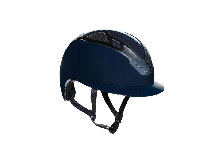 CASCO APEX CROMADO AZUL MARINO BRILLANTE