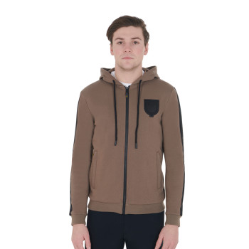 SUDADERA CON CAPUCHA PARA HOMBRE CON FORRO POLAR INTERIOR