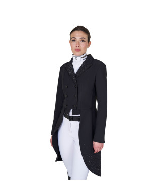 Frac de mujer EQUESTRO de tejido técnico con pedrería.