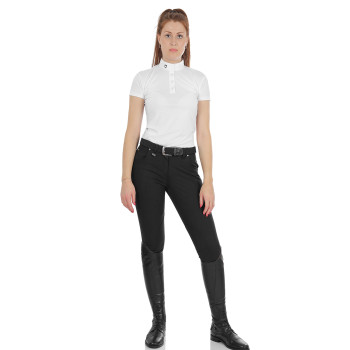 PANTALÓN DE MUJER MODELO RACE EN ALGODÓN ELÁSTICO