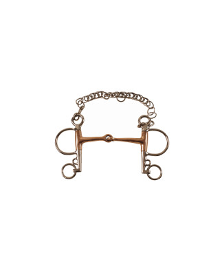 PELHAM BOCA COMPLETA DE ACERO INOXIDABLE Y COBRE