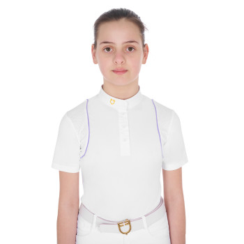 POLO DE COMPETICIÓN SLIM FIT PARA NIÑA CON BOTONES
