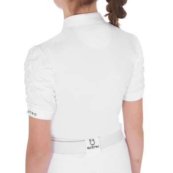 POLO DE COMPETICIÓN SLIM FIT PARA NIÑAS CON MANGAS CON VOLANTES