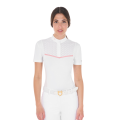POLO DE COMPETICIÓN DE MUJER SLIM FIT CON INSERCIONES PERFORADAS EN EL PECHO