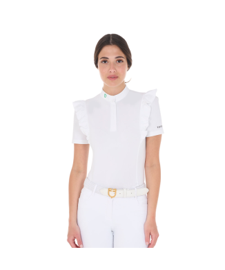 POLO DE COMPETICIÓN DE MUJER SLIM FIT CON VOLANTES