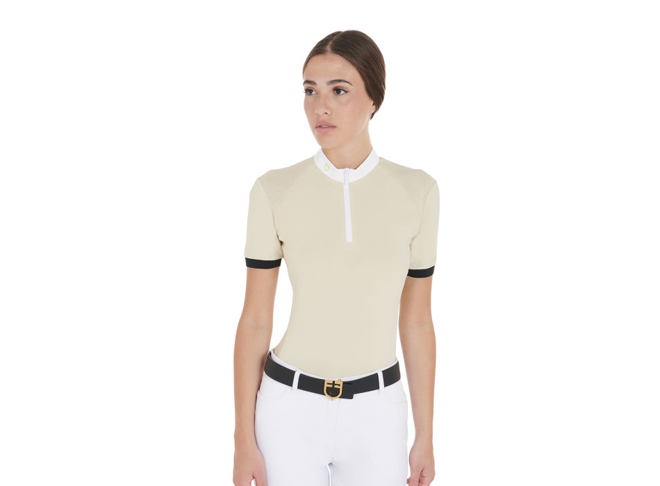 POLO DE MUJER SLIM FIT CON TIRANTES EN CONTRASTE