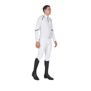 POLO DE COMPETICIÓN DE MANGA LARGA Y AJUSTE AJUSTADO PARA HOMBRE