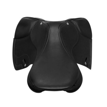 SILLA DE SALTO ROMA CON ARCO DE MADERA Y DOBLE CUERO