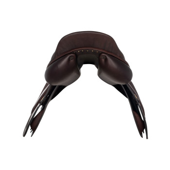 SILLA DE SALTO ROMA CON ARCO DE MADERA Y DOBLE CUERO