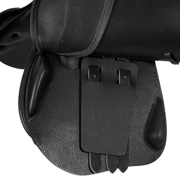 SILLA DE SALTO ROMA CON CUERO MARTILLADO Y ARCO DE MADERA