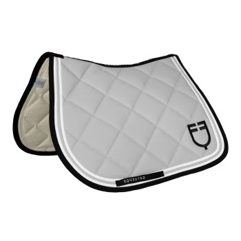 Manta para silla de salto con doble raya en tejido técnico EQUESTRO.