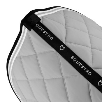 Manta para silla de salto con doble raya en tejido técnico EQUESTRO.