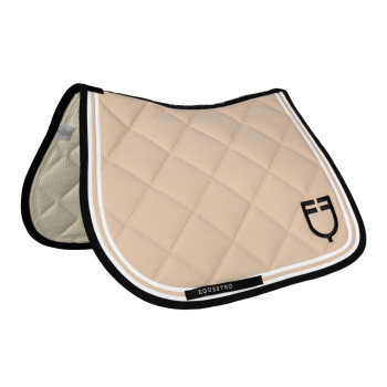 Manta para silla de salto con doble raya en tejido técnico EQUESTRO.