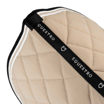 Manta para silla de salto con doble raya en tejido técnico EQUESTRO.