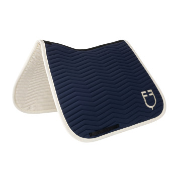 Manta para silla de doma clásica con acolchado ondulado en tejido técnico EQUESTRO.