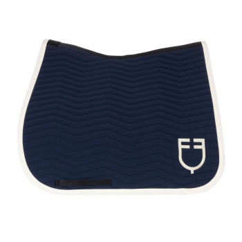 Manta para silla de doma clásica con acolchado ondulado en tejido técnico EQUESTRO.