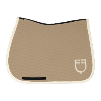 Manta para silla de doma clásica con acolchado ondulado en tejido técnico EQUESTRO.