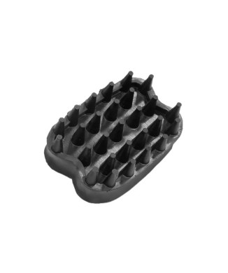 PEINE DE GOMA RECTANGULAR CON PUNTAS REDONDAS