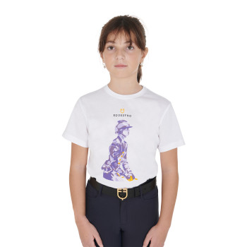 CAMISETA INFANTIL SLIM FIT CON ESTAMPADO DE CABALLERO