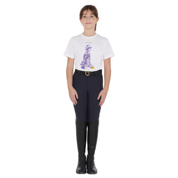 CAMISETA INFANTIL SLIM FIT CON ESTAMPADO DE CABALLERO