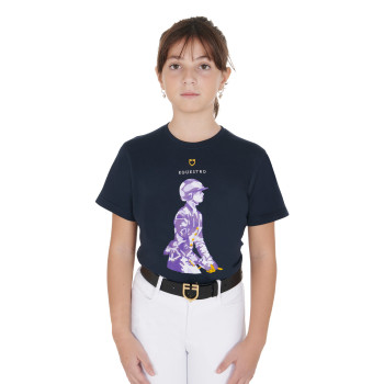 CAMISETA INFANTIL SLIM FIT CON ESTAMPADO DE CABALLERO