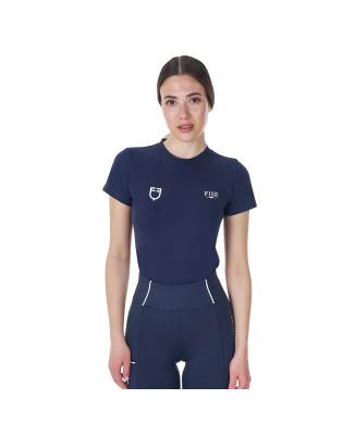 Camiseta de mujer ajustada Equestro X FISE