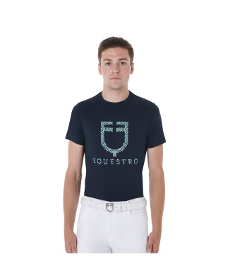 CAMISETA DE HOMBRE SLIM FIT CON ESTAMPADO DE PUNTOS