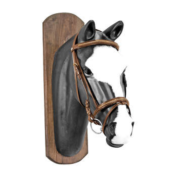 CABEZAL INGLÉS CON RIENDAS DE GOMA DE LATÓN