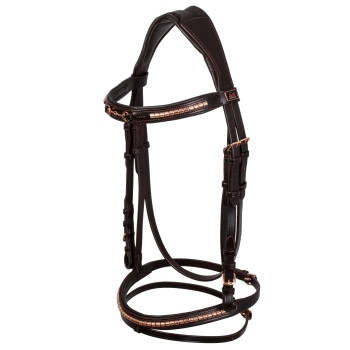 CABECERO INGLÉS CON DECORACIÓN DE HILO DE ORO ROSA