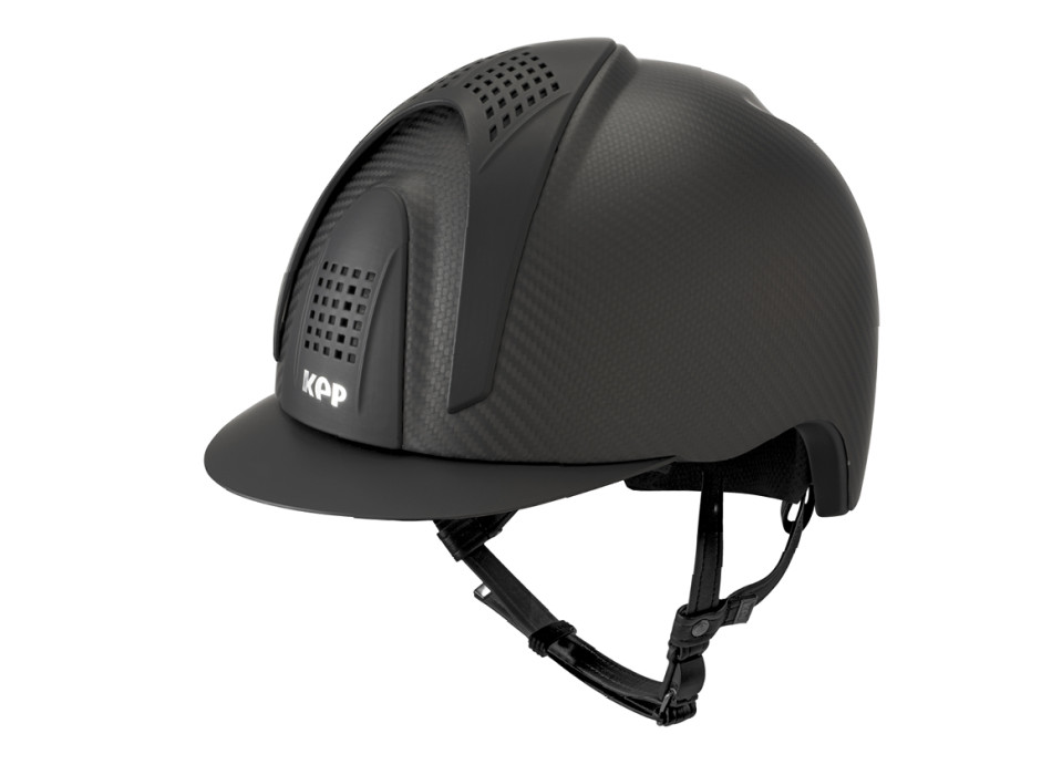 CASQUE E-LIGHT CARBONE NOIR MAT AVEC VISIÈRE NOIR MAT ET 3 BOULONS NOIRS MAT