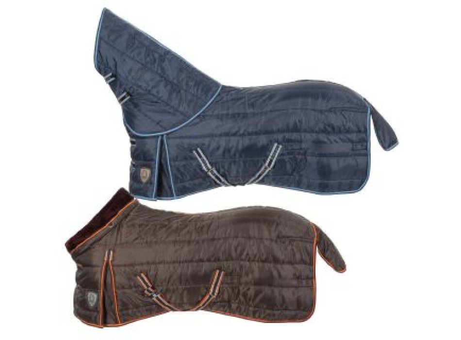 Couverture d'écurie Tattini avec col en peau d'agneau synthétique
