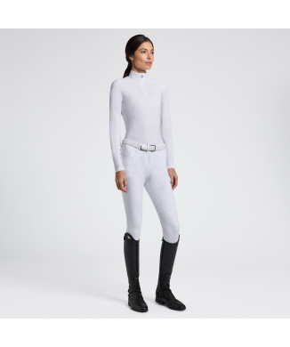 Maillot de compétition CT L/S Warm avec empiècement jacquard