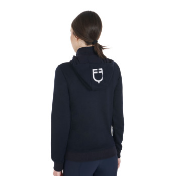 SWEAT-SHIRT FEMME EN COTON AVEC LOGO BRODÉ