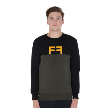SWEAT-SHIRT COL ROND BICOLORE POUR HOMME