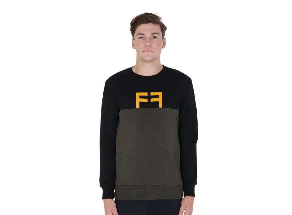 SWEAT-SHIRT COL ROND BICOLORE POUR HOMME
