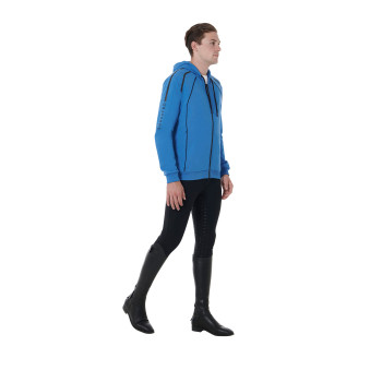 SWEAT-SHIRT HOMME AVEC FERMETURE ÉCLAIR ET CAPUCHE