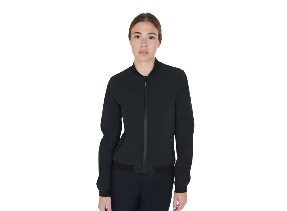 BLOUSON BOMBER FEMME EN TISSU TECHNIQUE
