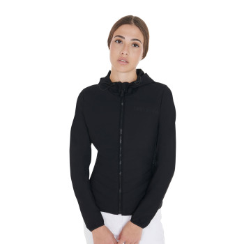 DOUDOUNE TECHNIQUE EN MATIÈRE MIXTE POUR FEMME