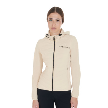 DOUDOUNE TECHNIQUE EN MATIÈRE MIXTE POUR FEMME
