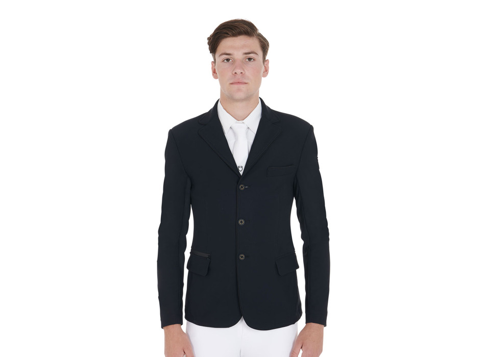VESTE DE COMPÉTITION HOMME AVEC POCHE LATÉRALE ET FERMETURE ÉCLAIR
