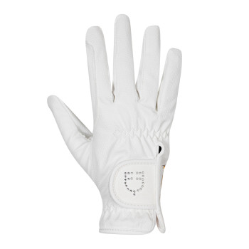 GANTS FEMME EN TISSU TECHNIQUE DOUX AVEC LOGO PAILLETTES