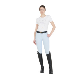 PANTALON FEMME ÉTÉ COUPE SLIM EN TISSU TECHNIQUE BI-ÉLASTIQUE