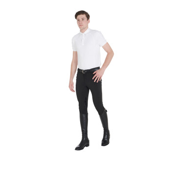PANTALON HOMME EN TISSU TECHNIQUE AVEC GRIP AU GENOU
