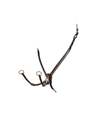 CLINCHER PLAQUE DE CUIR EN CUIR OR ROSE