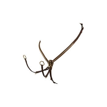 CUIRASSE À FOURCHETTE EN CUIR TANNÉ AVEC SERRE-JOINT EN LAITON