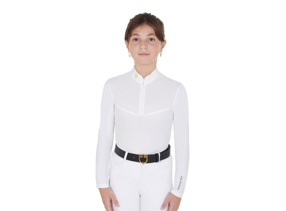 POLO À MANCHES LONGUES POUR FILLE