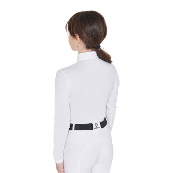 POLO DE COMPÉTITION ANTI-UV COUPE SLIM POUR FILLE