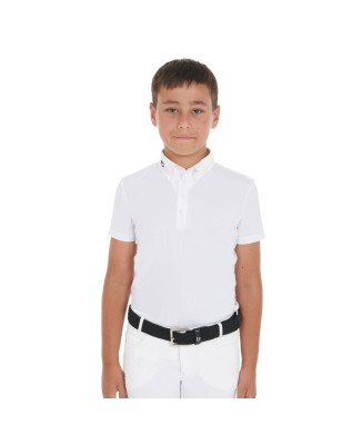 POLO DE COMPÉTITION SLIM FIT À QUATRE BOUTONS POUR ENFANTS