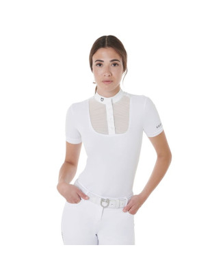 POLO FEMME COUPE SLIM MANCHES COURTES AVEC BOUTONS